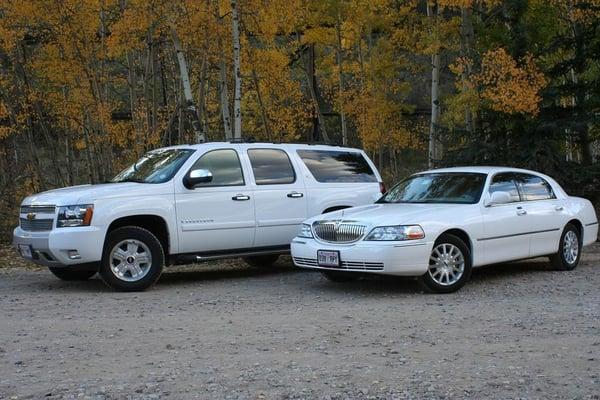 Our late model luxurious fleet will exceed all of your expectations.  Call (970)331-5032 now to book your reservation!