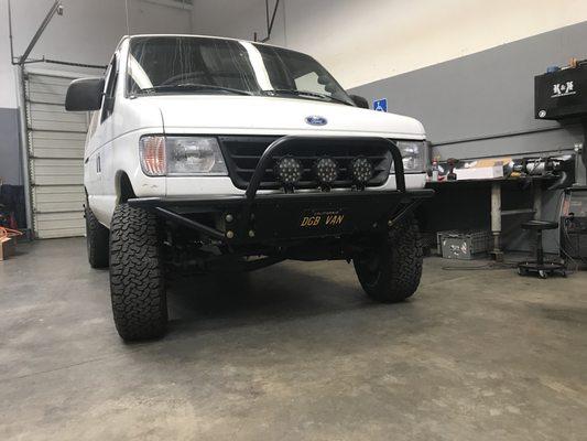 95 Ford E-350 Front Tube Bumper