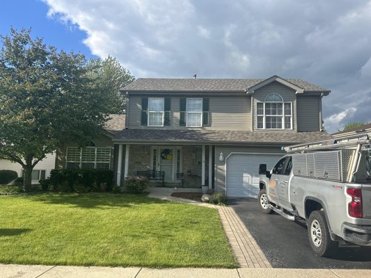 Replaced the roof, gutters, and downspouts on this home!