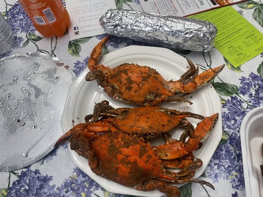 Blue claw crabs