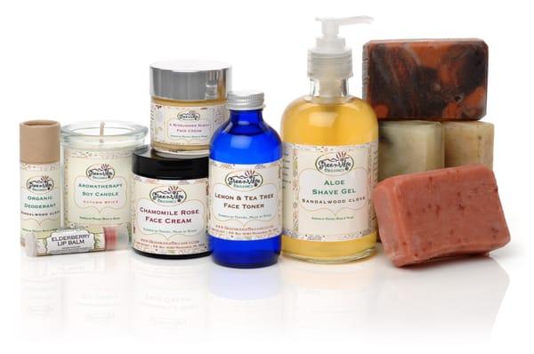 We offer a wide range of handcrafted organic skincare products.