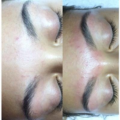 Brow clean up by one of our brow artists, Taylor at The Beauty Lab