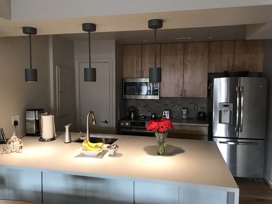 The beautiful backsplash that Jennifer Orr helped me pick out to match perfectly with the countertops