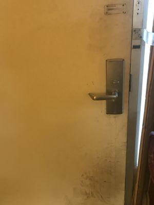 filthy door inside