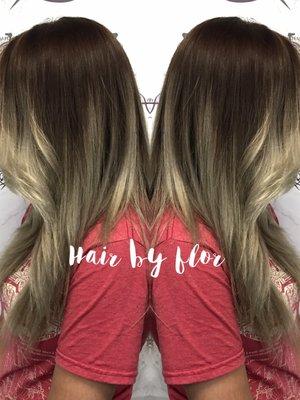 Balayage color design