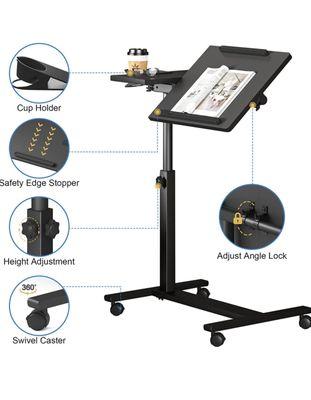 adjustable black desk