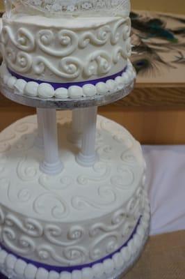 Wedding cake that was ordered and designed by one of our wedding planners.