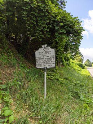 Pulaski and Wythe County Historical Marker