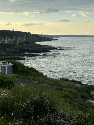 The view from the outdoor patio.