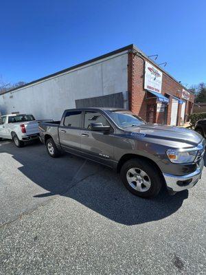 2023 Dodge Ram Tinted Solar Gard 12% ceramic film.