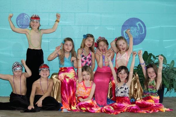 Kids love our new Mermaid and Shark themed birthday parties!