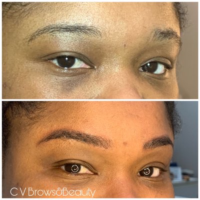 Beautiful microblading on a beautiful lady! Effortless elegance daily!