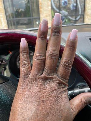 My nails perfectly done by my nail tech BeBe.