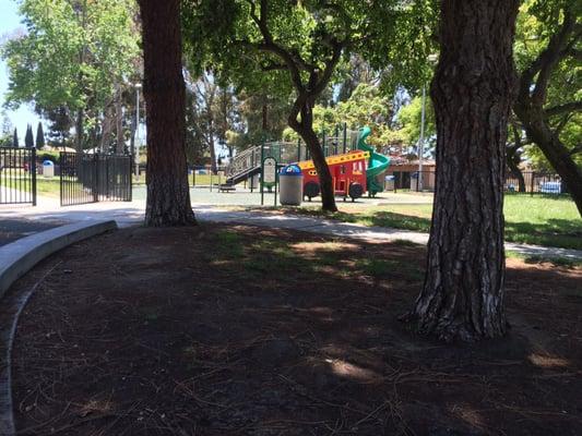 Playground is fenced