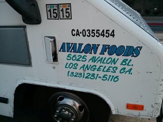 They have a different number that on the truck for catering than the one posted on the truck.