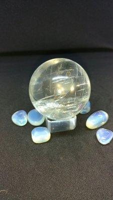 Iceland spar crystal ball