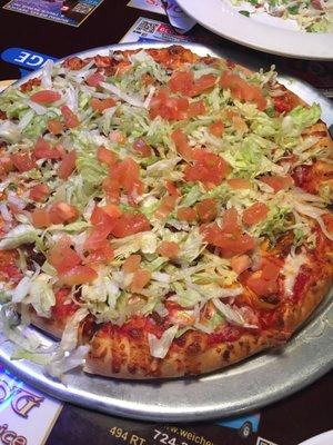 Taco pizza