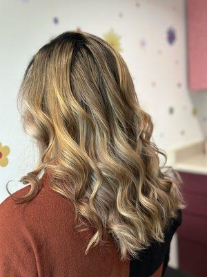 Blonde highlights