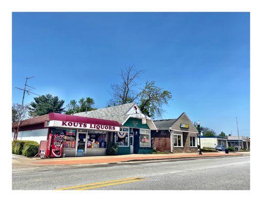 Kouts Liquors. 302 N Main St, Kouts, IN  Small Store in Charming Small Town in Indiana. Nice Variety of Beer Vine Liquors. Cool!