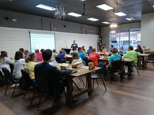 We lead. Doug Huntsinger, Executive Director for Drug Prevention, Treatment and Enforcement was our guest to talk to the community.