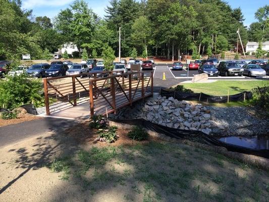 Small bridge to the main parking area.