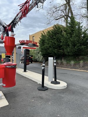 Entrance to carwash area