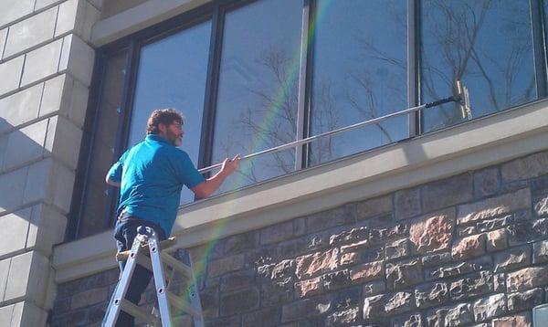 commercial window cleaning bank in kansas city missouri near the plaza