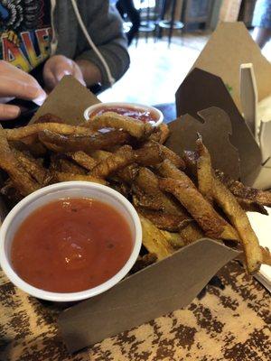 Hand cut fries