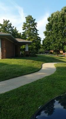 A side patio