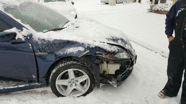 The before of 16 year old Sky's car