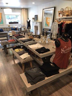 Shop our lifestyle boutique. We carry local brands and some hard to find luxury brands. Free parking.