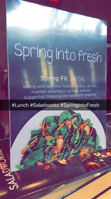 New low fat salad $7.99!! #SaladWorks #SpringIntoFresh