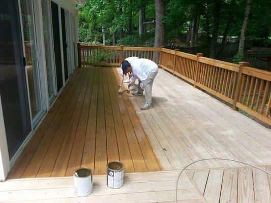 Deck Staining