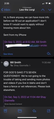 Bill Smith being a total jerk