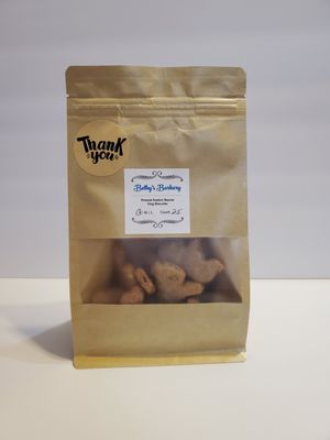 New! Vaccum Sealed Packaging! 
Now your preservative free dog goodies can last LONGER!