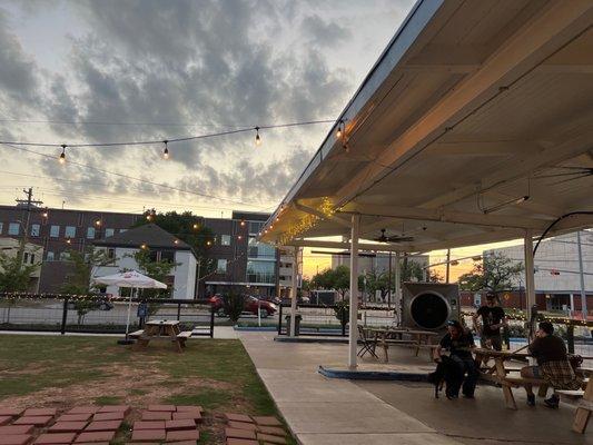 Pretty sweet patio for drinking.