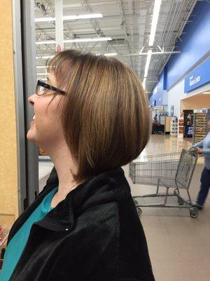 Short but not to short with an A-Line haircut!