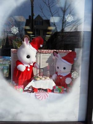 Cute winter window display.