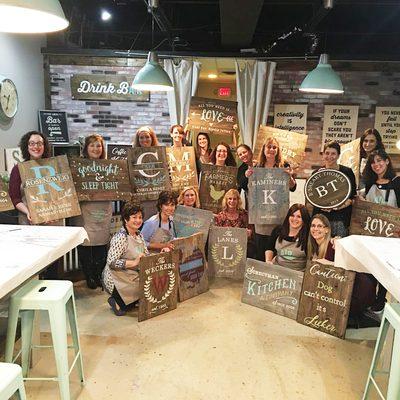 Create a plank wood sign!