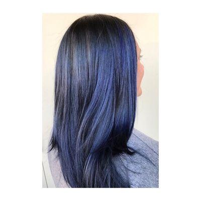 Blue ombré.