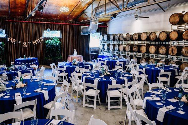 Before the guests arrive - Catawba Barrel Room