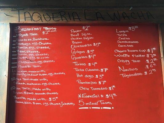 Menu Board