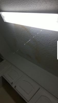 Water leaking out of the ceiling