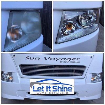 Complete Headlight Restoration for RVs and cars