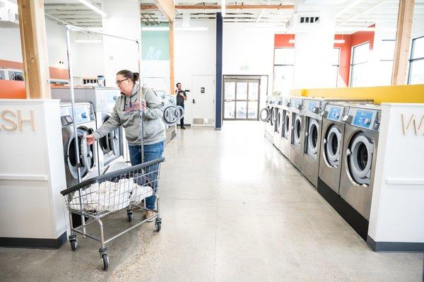 Plenty of washing machines to choose from at Broadway Laundromat