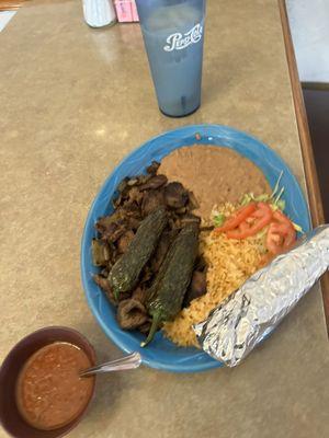 Carne Asada dinner