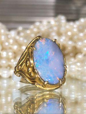 Opal antique ring