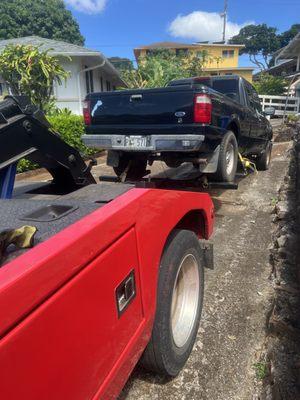 Junk car removal from driveway