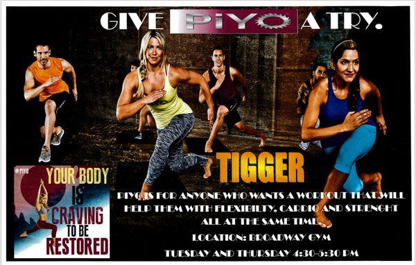 Get you PIYO ON with Tigger