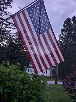 I served our country, under that flag.